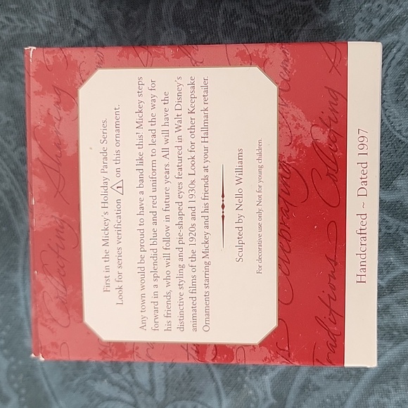 2 Hallmark Ornaments Mickey & Minnie Handcar & Mickey Parade Drummer Christmas - Picture 9 of 14